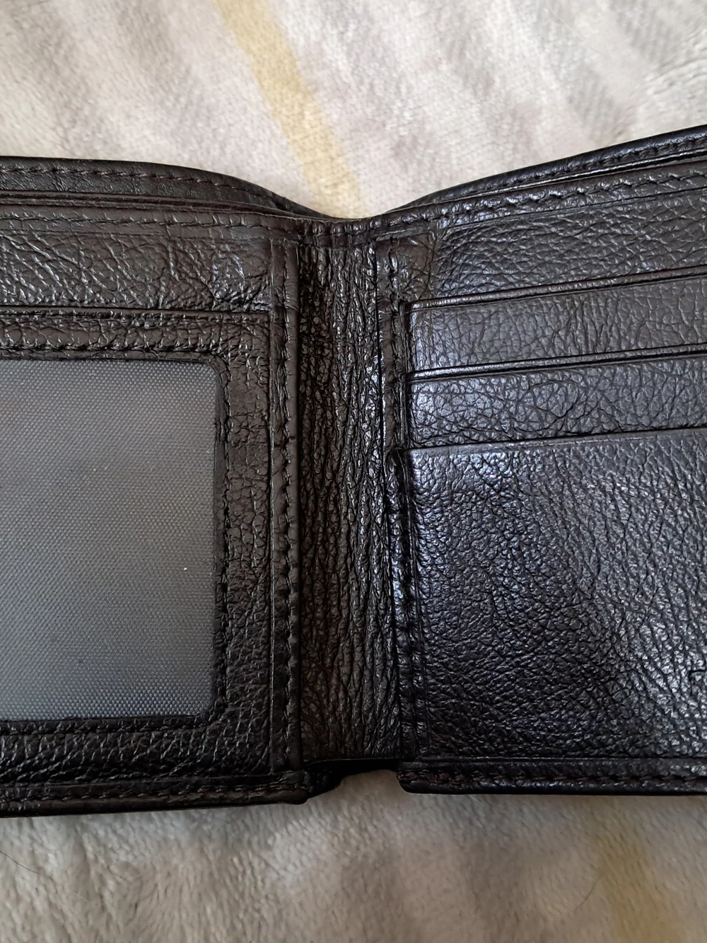 Black Leather Money Clip